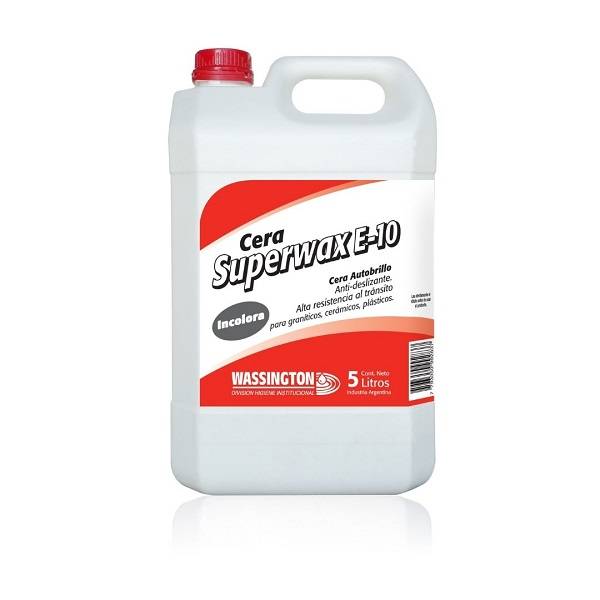 Superwax E-10 - Cera Autobrillo 5 Lts. Incolora