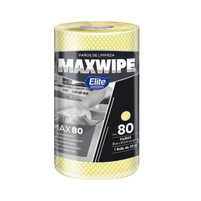 Maxwipe Multiuso Np Rollo 80 PaÑos Amarillo(6393)